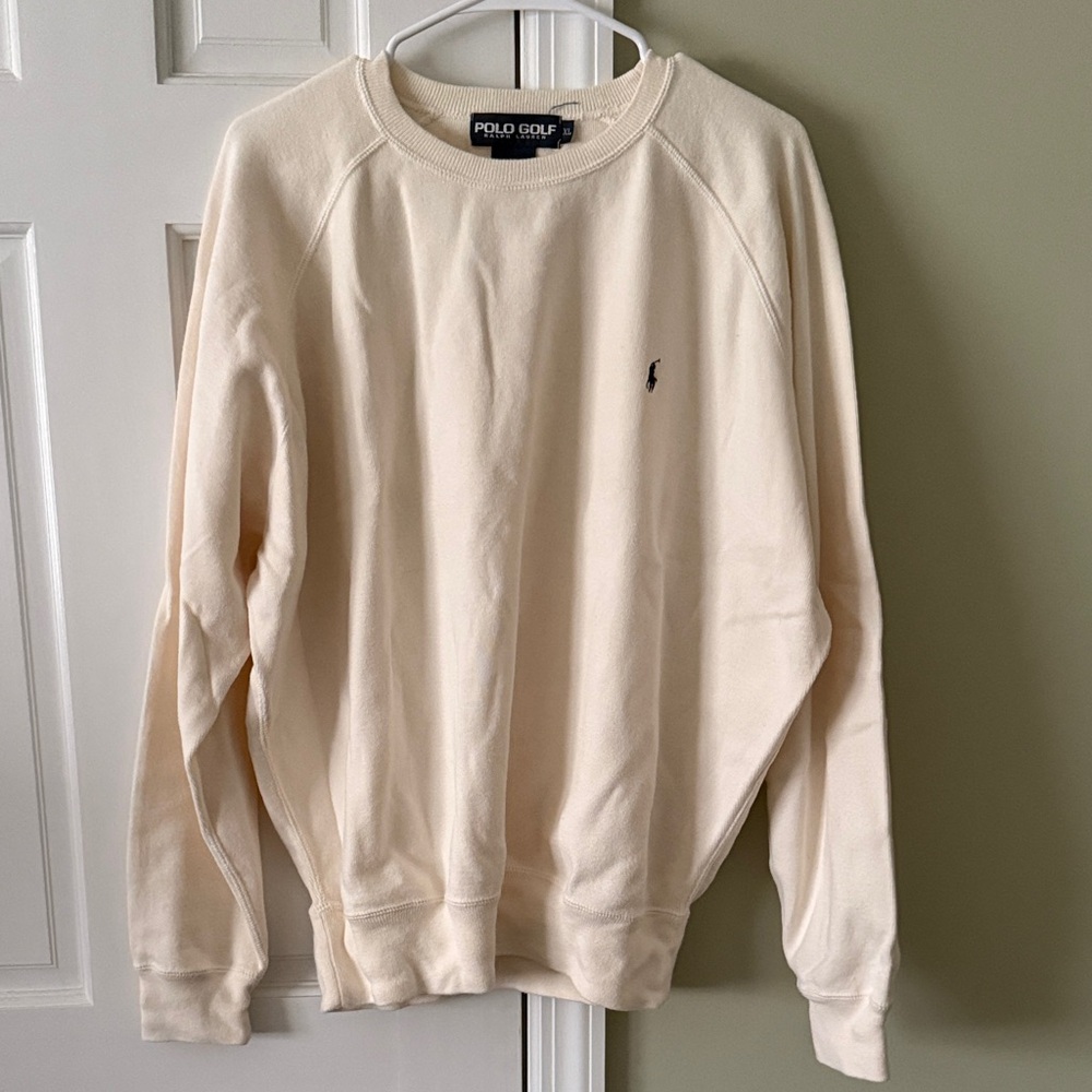 Ralph Lauren Cream Crewneck Sweater